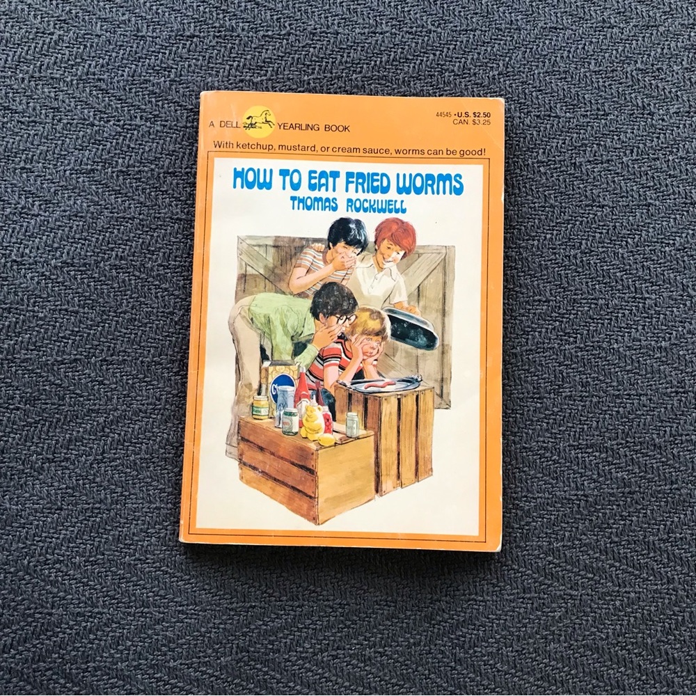 Vintage Thomas Rockwell How to Eat Fried Worms Dell Yearling 1985 Classic Book